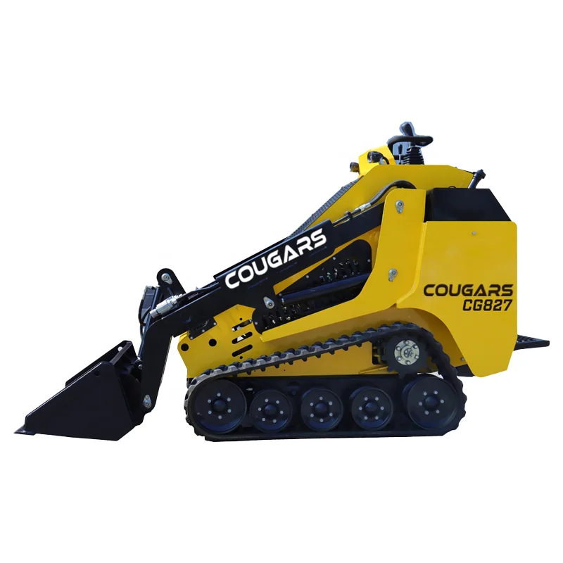 COUGARS Tracked Mini Skid Steer Loader Skid Steer With Skid Steer BucketHammer Breaker