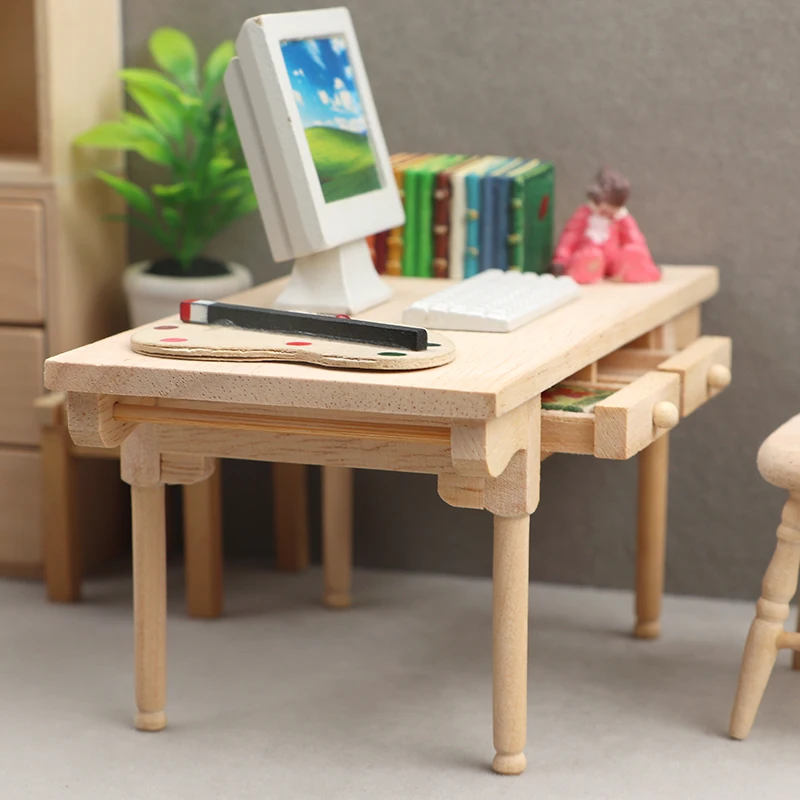 112 Wooden Dollhouse Miniature Furniture Modern Style Furniture Model