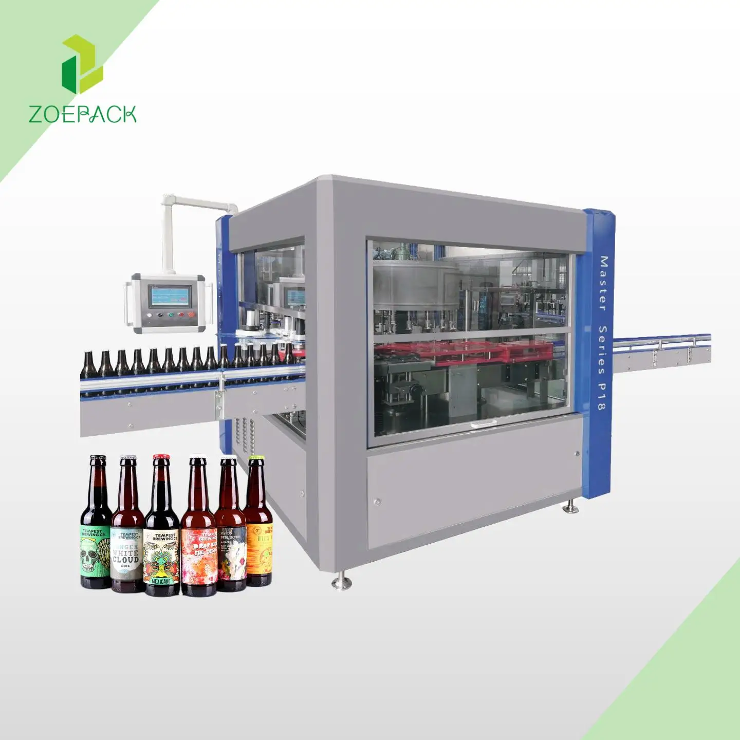 Automatic Water Plastic Bottle Label Sticker Tabletop Double Side Round Bottle Labelling Machine