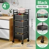 4 Tier black square basket