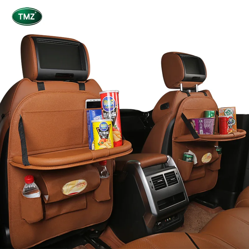 Многофункциональный Авто-Стайлинг Войлок заднего задний карман на переднем сиденье сумка-Органайзер хранилище сумочка с лоток-держатель для
