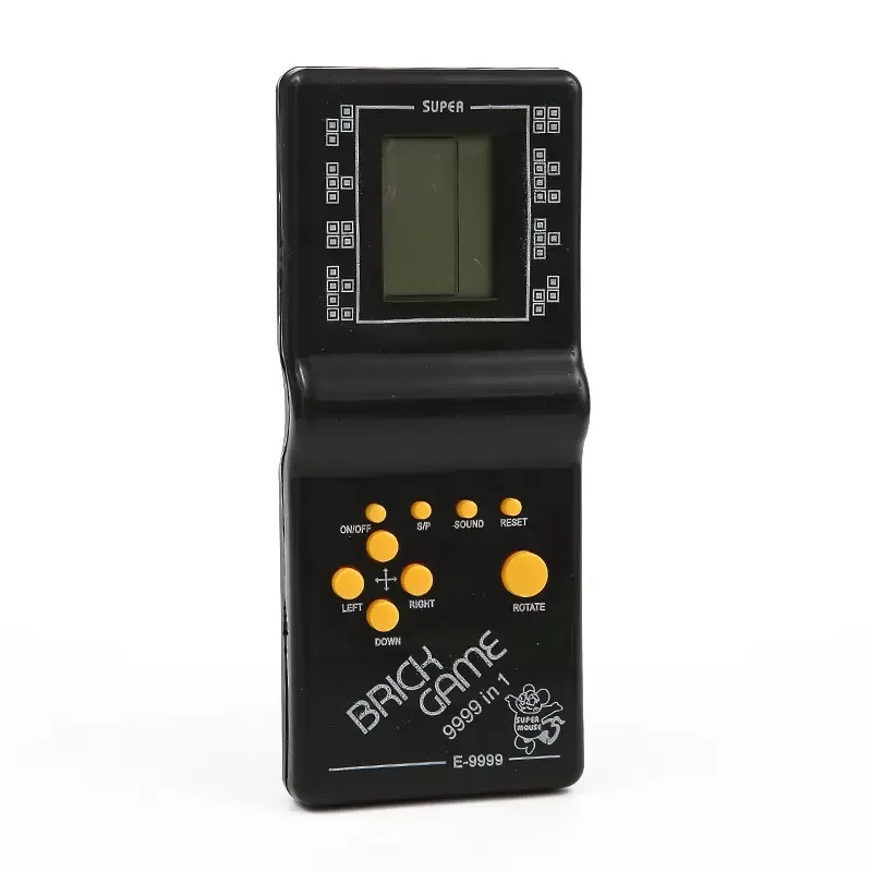 E-9999 Hand-Held Gaming Device Russia Brick Square 24 Games Console Nostalgic Electronics Brain Game Plastic Music Voice