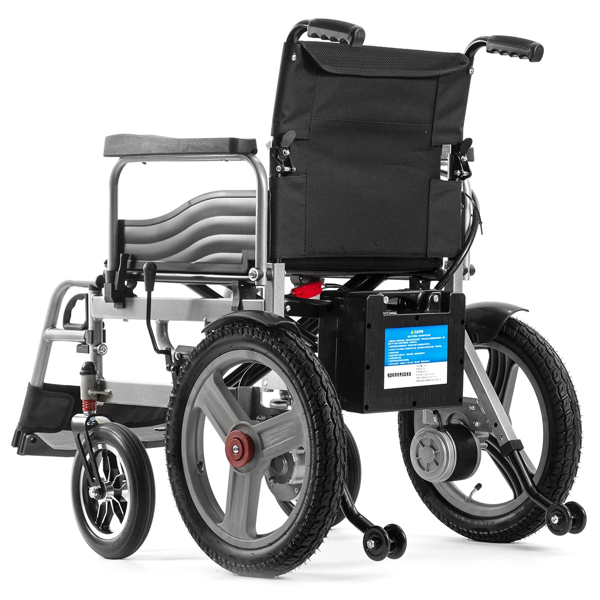 2024 Singapore Hot Sale Ultra Lightest Steel Cheap Wheel Chair Portable Travel All Terrain Foldable Disabled Electric Wheelchair