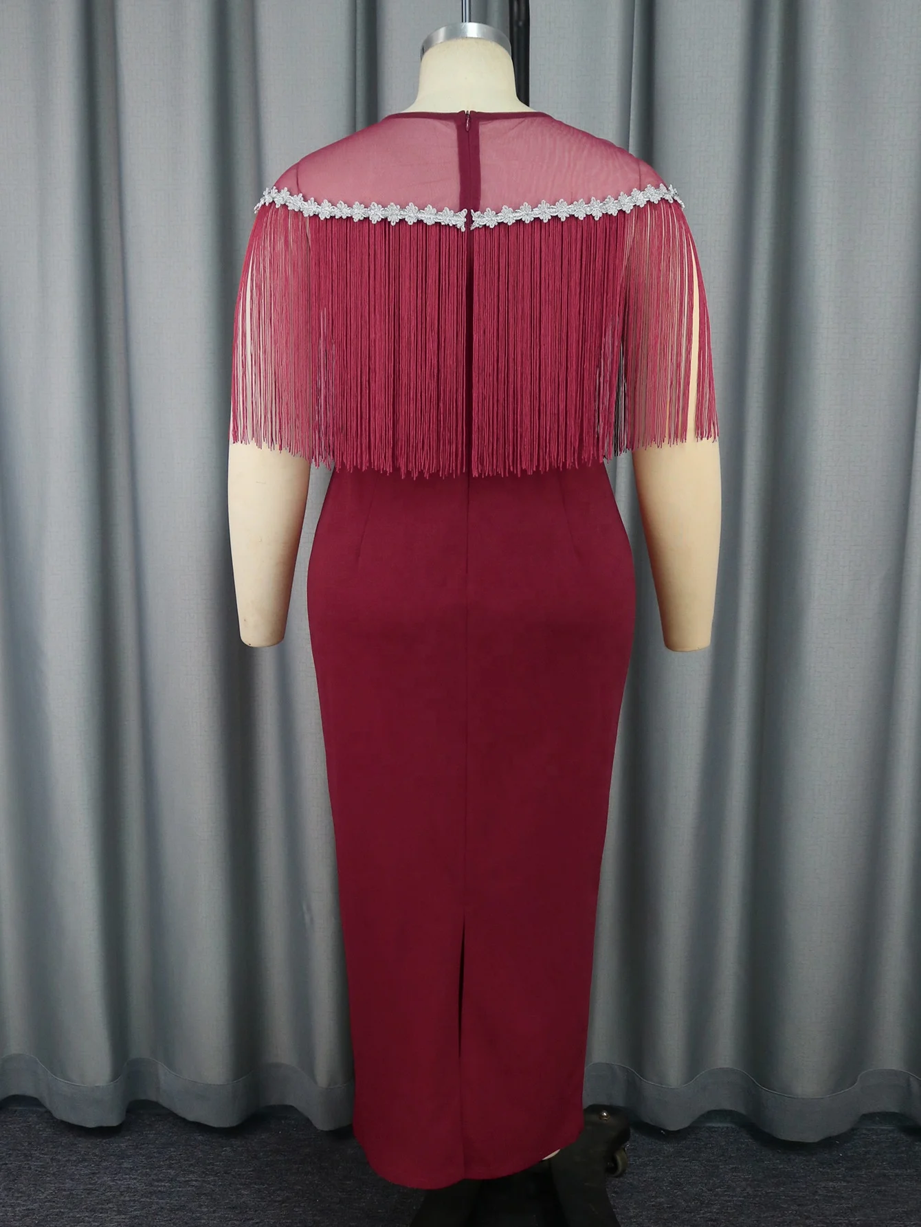 New Design 4XL Dinner Dresses Women Elegant Plus Size Burgundy Dress Prom  Dresses 2025 Elegant