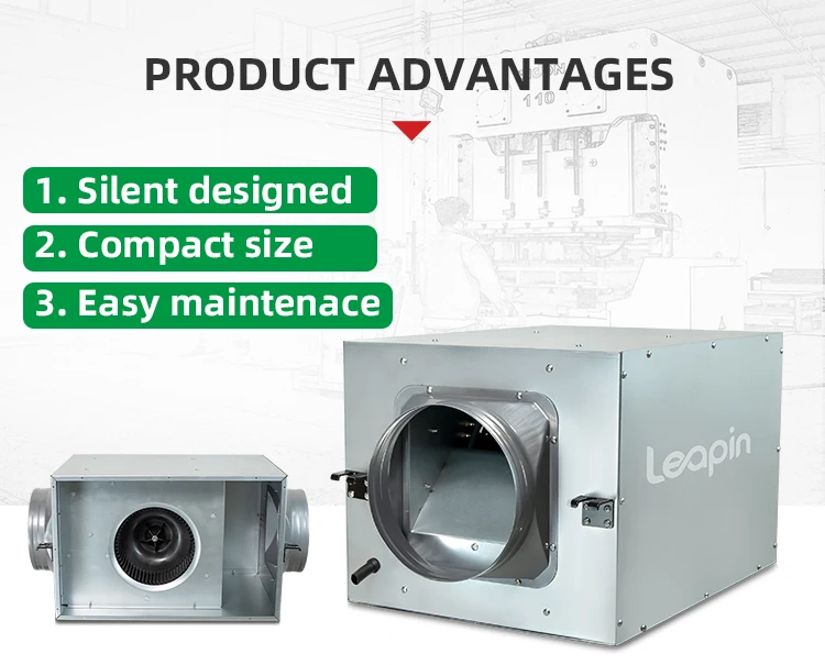Dpt Silent Inline Fan, 220V, LEAPIN, Centrifugal - detail 8