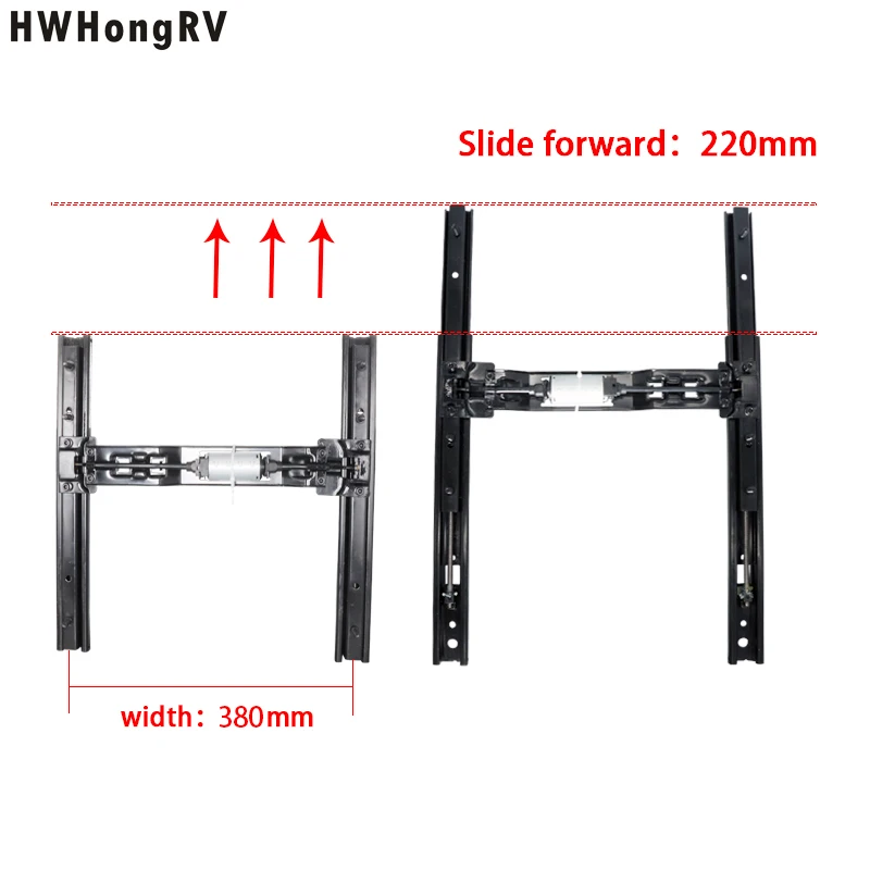Luxury RV Seats Double Rails with Motor and Car Electrical Seat Track Sliders for the MPV Seats