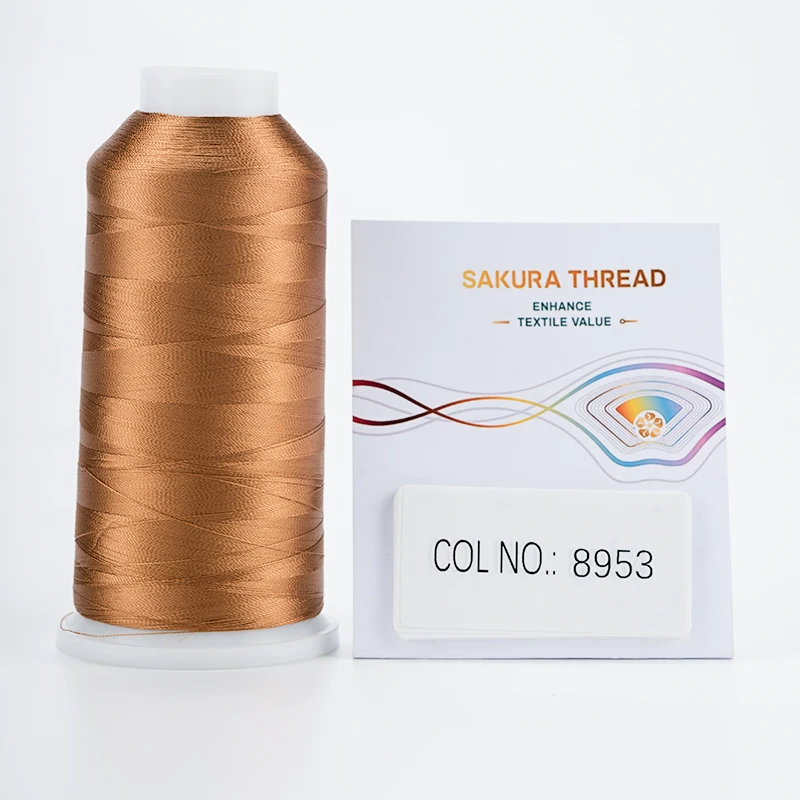Viscose Embroidery Thread 120D/2  1680colors Stock SAKURA Brand