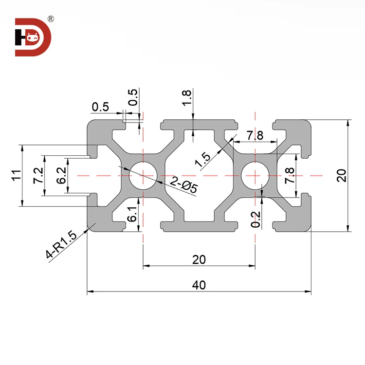 product industrial extruded aluminum profiles 2040 assembly line workbench equipment aluminum alloy frame 2040-3
