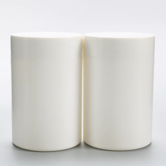 40oz 1100ml HDPE white Natural color soft touch Dietary Supplement Packaging Plastic Jar Powder Container
