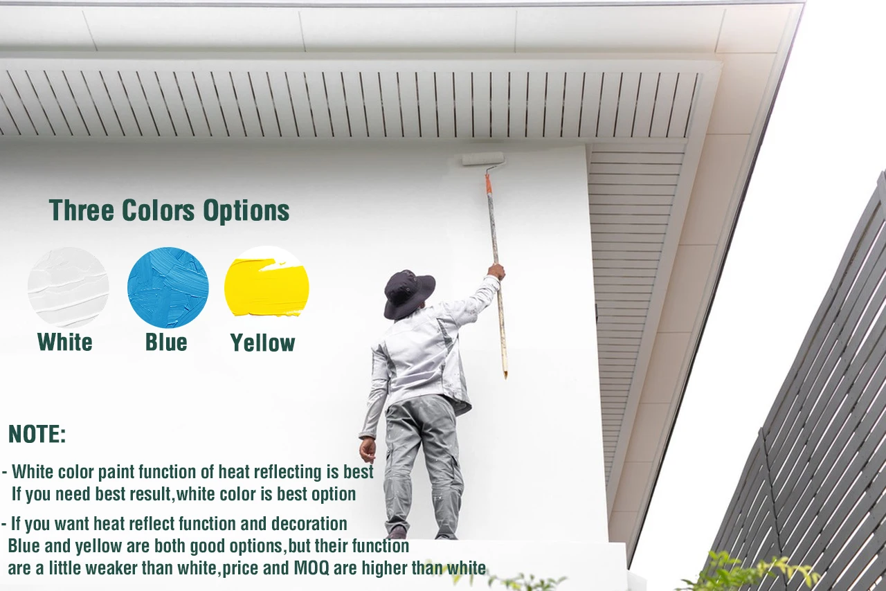 White Color Nano Aerogel Roof Coating - Energy Saving