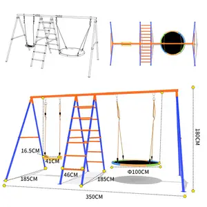 High Quality Toddler Swing Set for Backyard Outdoor Swing for Children and Adults Children's Playground Metal Swing Seat