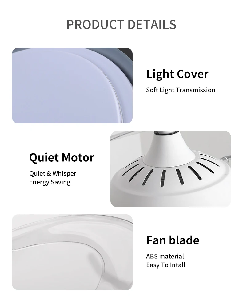 product wholesale dc ceiling fan lamp ventilador de techo led dimmable 4 pc blades modern ceiling fan with light and remote control-8