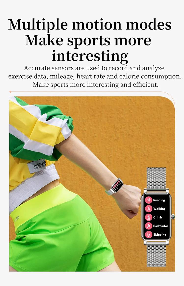 ZX19 Women Smart Watch - IP68 Waterproof & Fashionable