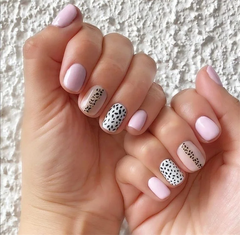 Free Design Clear Color Glowie by Her Hot Pink Acrylic Stickers for Press on Nails