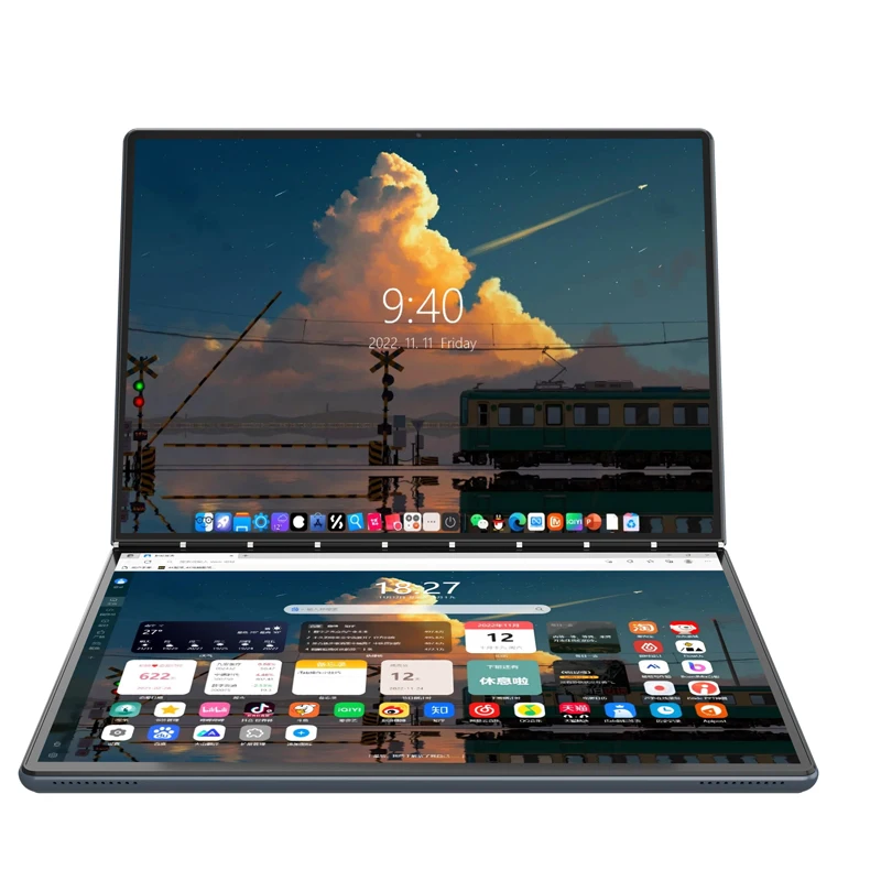 2024 New 13.5'' Dual Touch Laptop Intel 12th Gen Alder Lake N100 N95 16GB DDR5 RAM 9000mAh Battery Support Stylus Pen