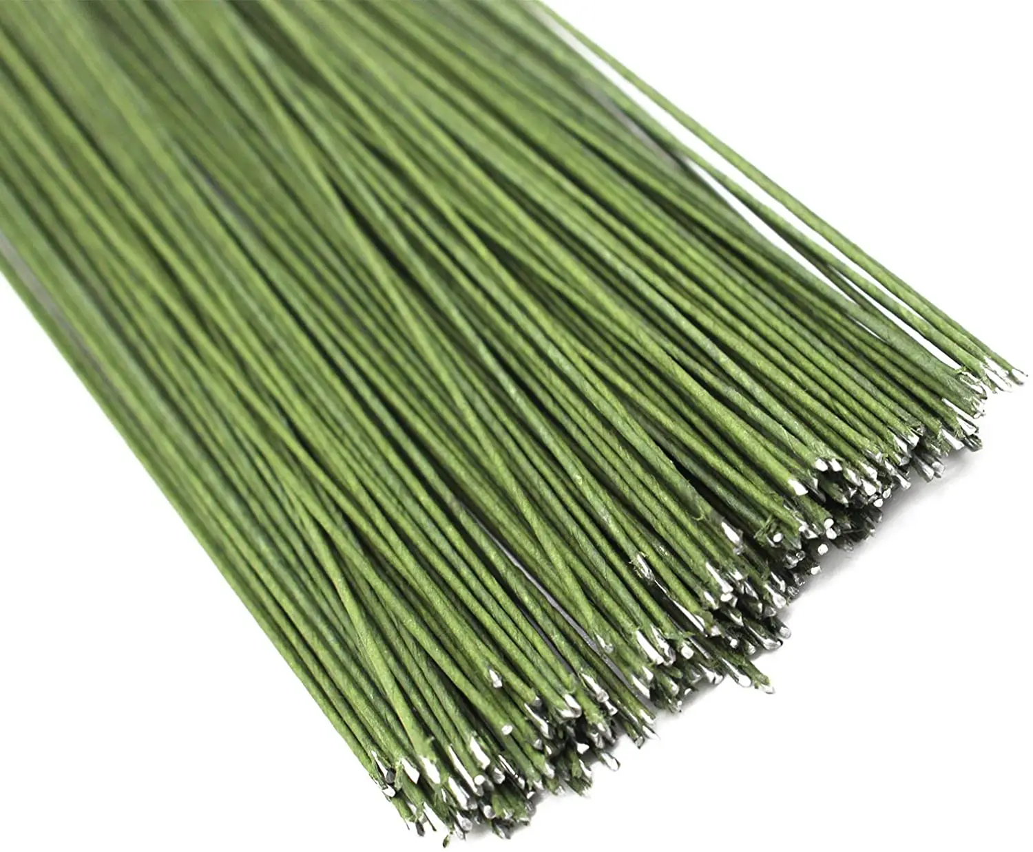 100PCS 18Ga Floral Stem Wires,Green Crafting Floral Stem Wire for DIY  Crafts and Flower Arrangement 14 Inches,Paper Covered