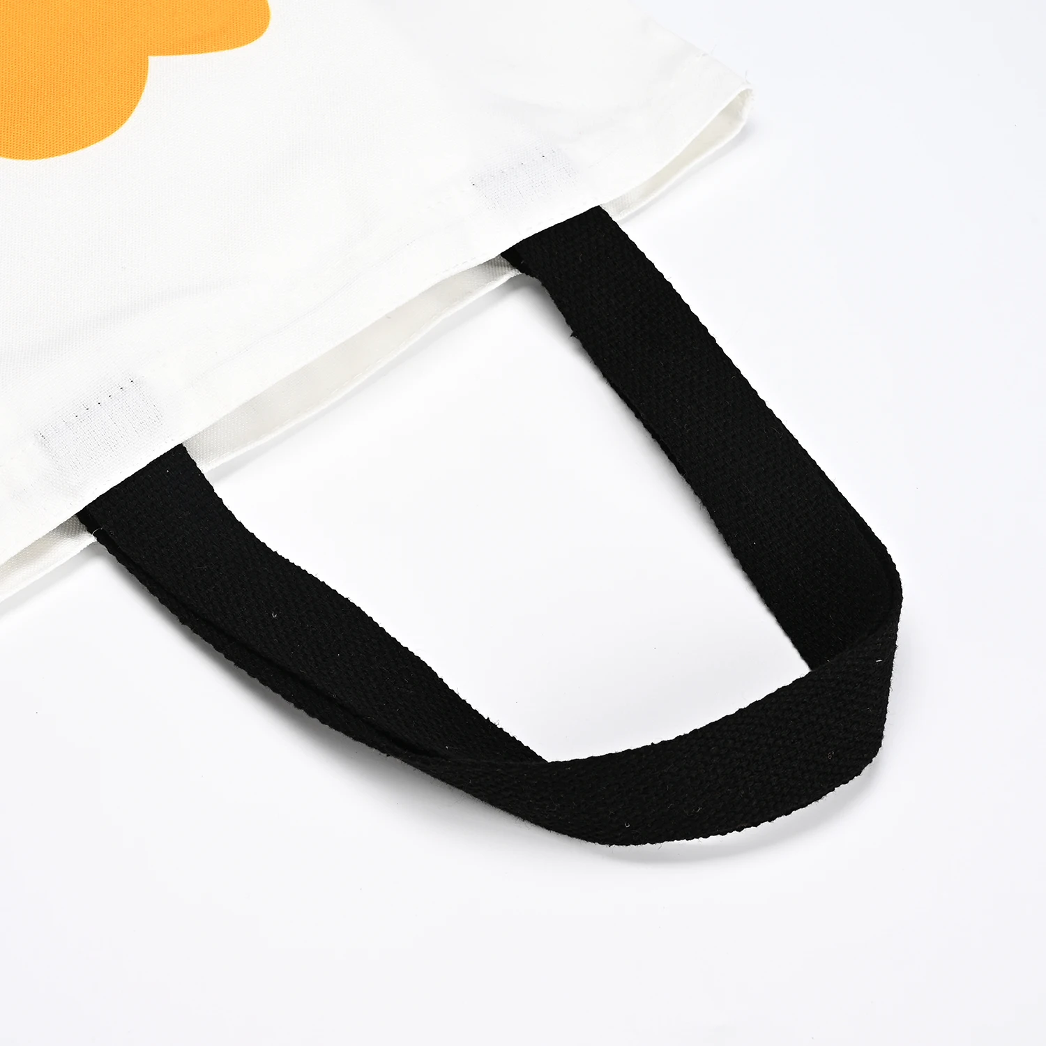 Custom Printed Logo Biodegradable Picnic Storage Beach Tote Bag Personalized Organic Cotton Canvas Shopping Bag details