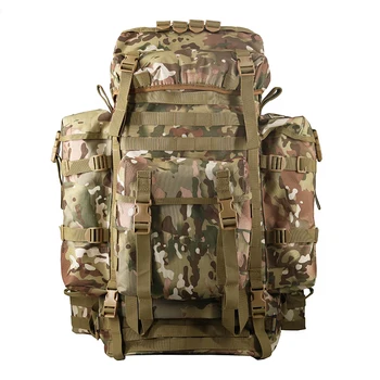 Custom Outdoor Waterproof Travel Bag Large Capacity Hiking Camping Backpack Men'S 80L Tactical Backpack