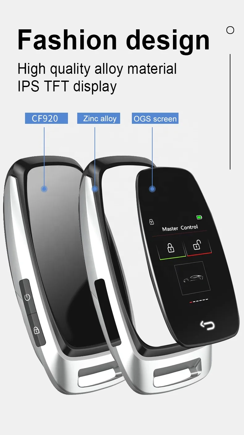 Touch LCD Screen Modified Smart Key Touchscreen for All Vehicles