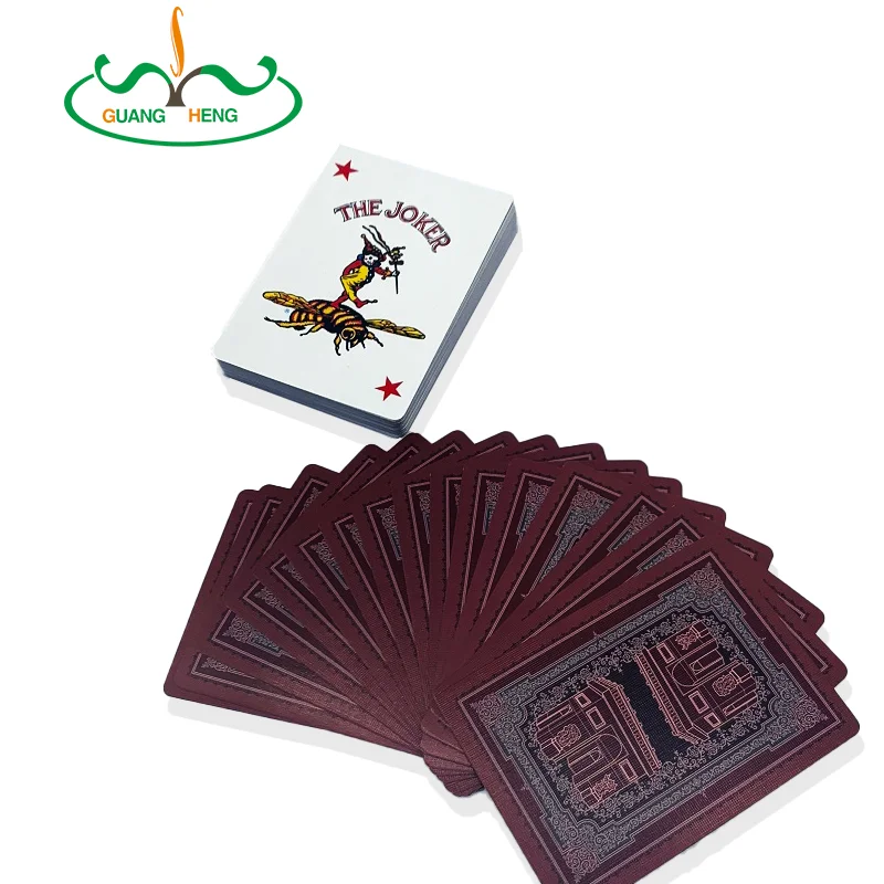 quality card game 310g black core casino poker playing cards for