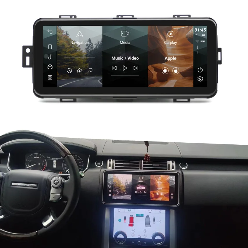 2013 for Range Rover Vogue Interior Upgrade 2020 Car Accessories Upgrade Display Android GPS Navigation Carplay Autoradio