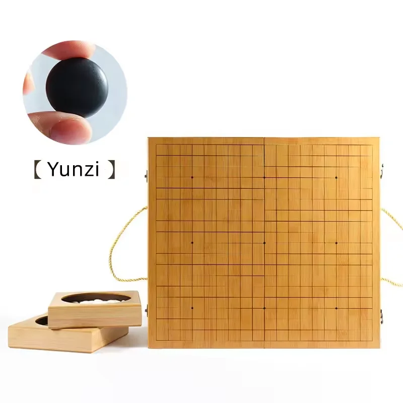Jeu De Go En Bois Portable Avec Plateau Pliable - Style Traditionnel Chinois - Jeu De Société Stratégique Jeu De Go En Bois Plateau Pliable Traditionnel