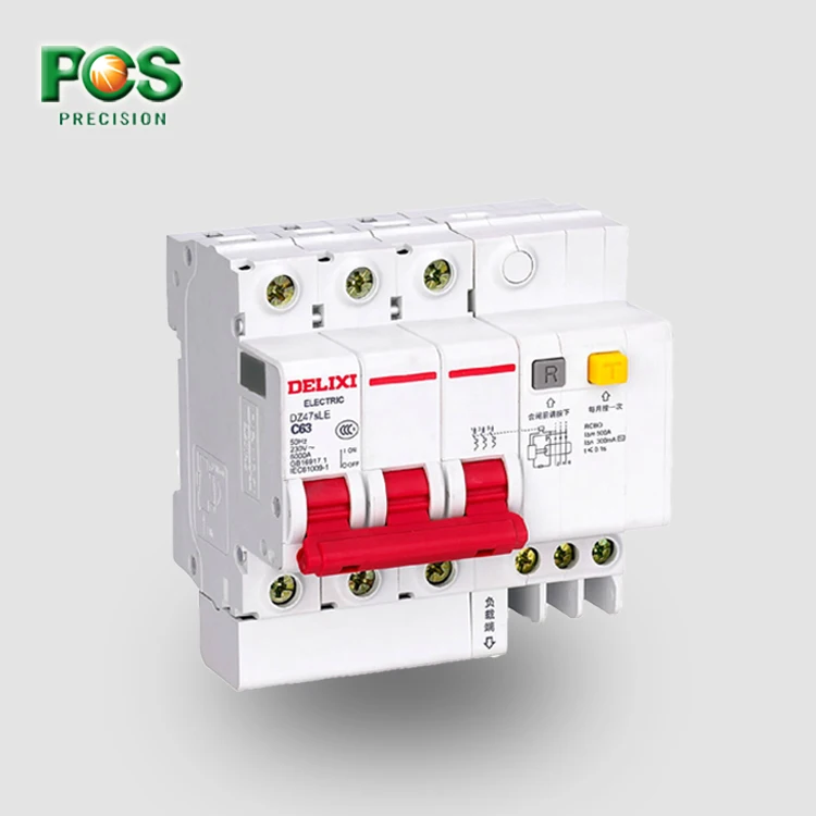 DELIXI RCBO 3 Phase Disconnect Safety Switch