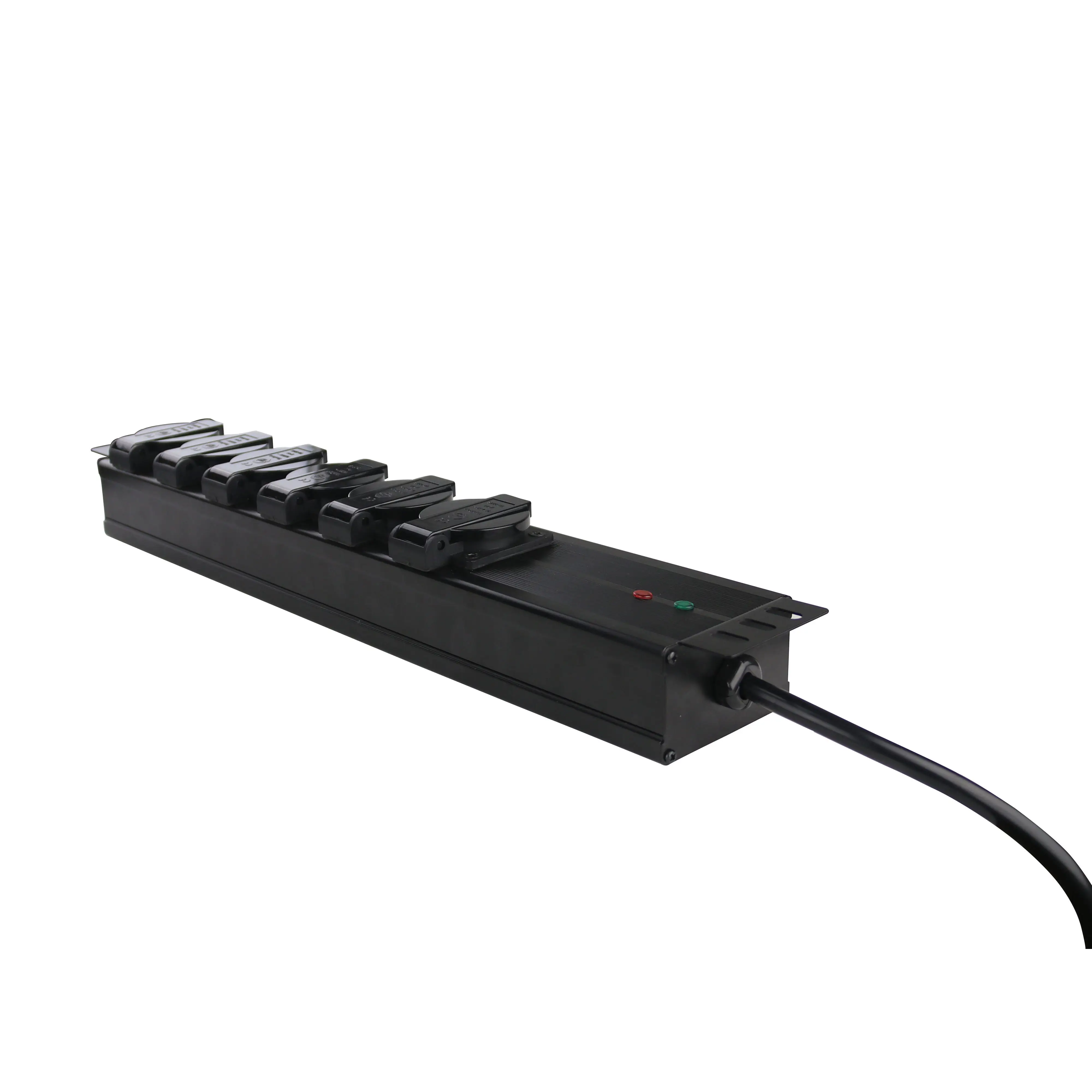 PDU SPD Power Strip 6 outlets 275V AC In10kA Imax20kA 10A-16A T2+T3 19'' Cabinet with Suppressor Filter CN Extension Socket
