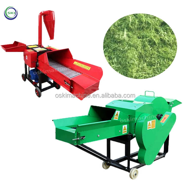 Agricultural Straw Chopper & Grinder Machine/ Hay Cutter Diesel Engine ...