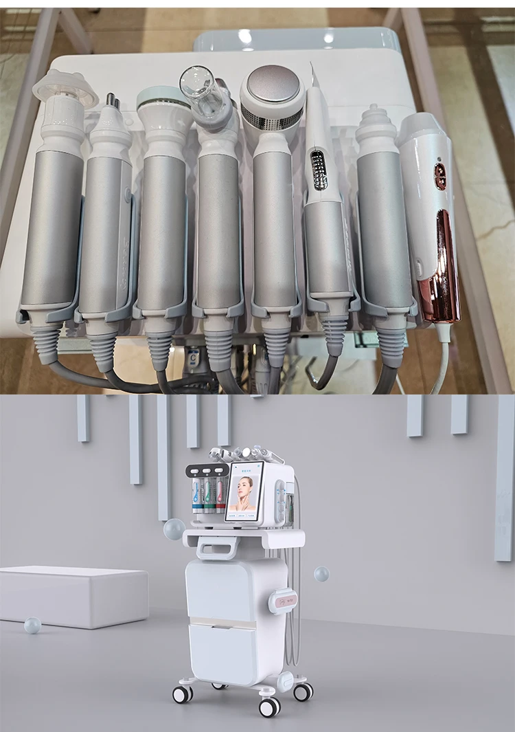 Desktop Hydro Dermabrasion Facial Machine Bubble Skin Analysis Microdermabrasion Machine Skin Facial Clean Bubble Machine