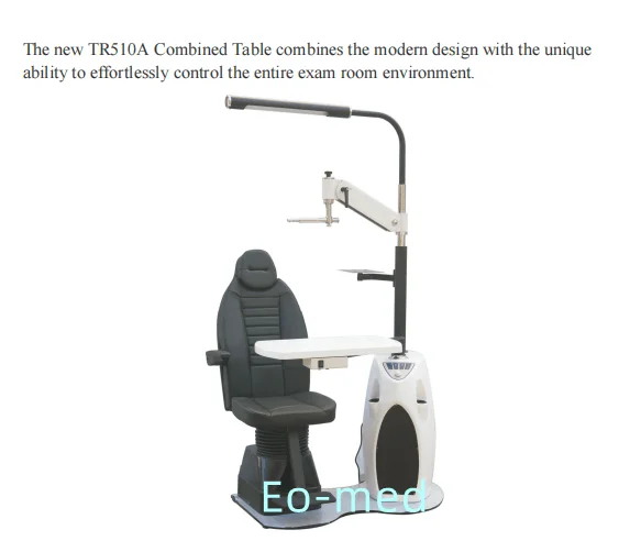 Ophthalmic TR510A Refraction Table  Chair Unit Optometry Combined Table Set Optical Equipment Eye Sight Examination Chair