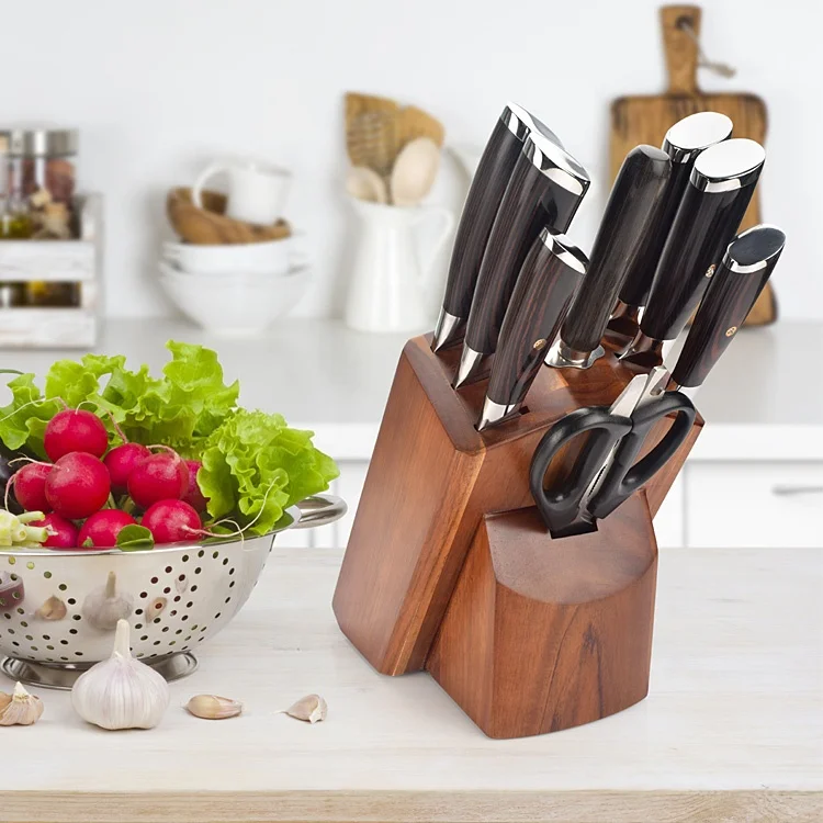 Professional 9 Pieces Houseware Chef Knife Set Modern 3cr14 Stainless Steel  Kitchen Knife Block Set - Buy Professional 9 Pieces Houseware Chef Knife  Set Modern 3cr14 Stainless Steel Kitchen Knife Block Set