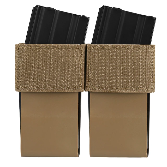 KRYDEX Tactical Elastic 5.56 Triple Double Magazine Insert 7.62 Mag Pouch For D3CR Chest Rig Plate Carrier Vest Placard Kangaroo