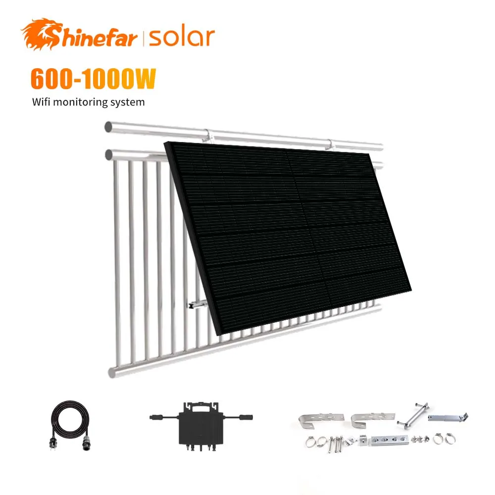 600W Micro Inverter Solar Panel Kits for Balcony & Garden - Efficient ...