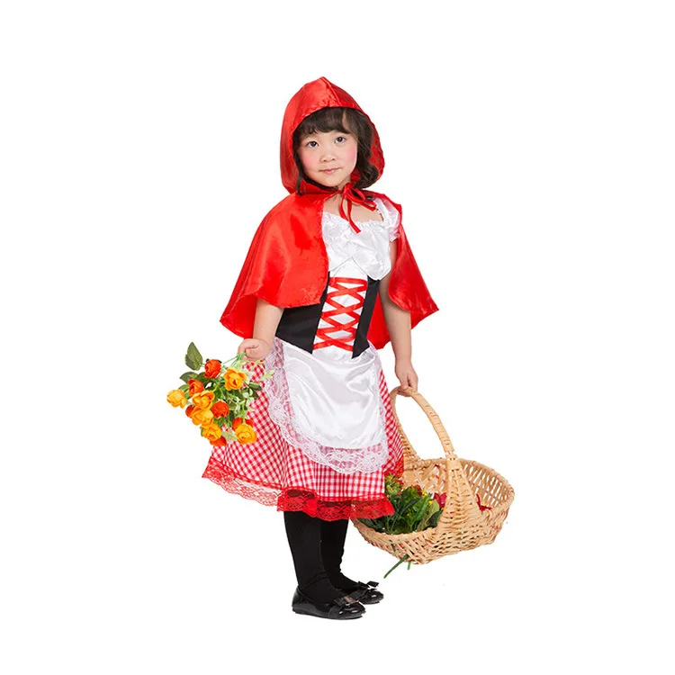 Wholesale Magic Clothes Kids Cute Little Red Riding Hood Cloak Dresses Costumes Drop Shipping Halloween Cosplay Buy Little Red Riding Hood Costume Kids Dress Costumes Children Girl Cosplay Costume Product On Alibaba Com