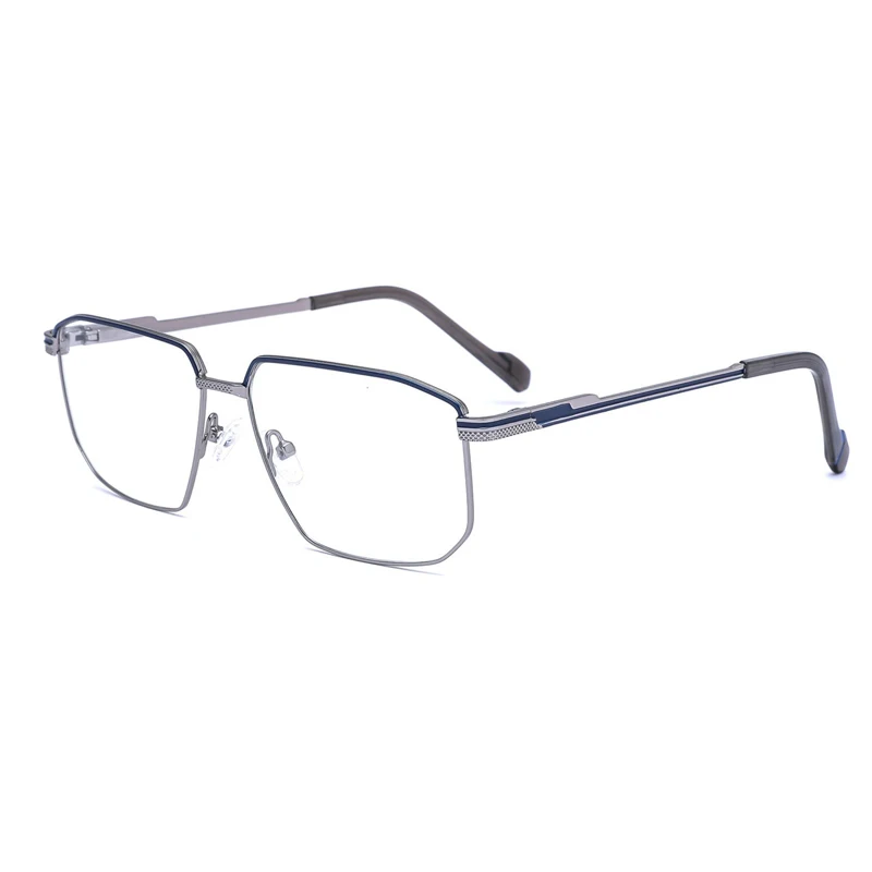 WHEF-CH8808 New Arrival Men Classic Retro Metal Eyeglasses Frames for All Face Eyewear Spectacles with Spring Tip Temple
