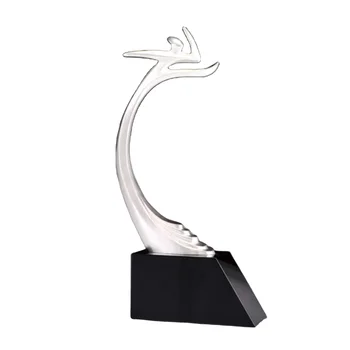 high quality human creating resin craft trophy award polyresin statue