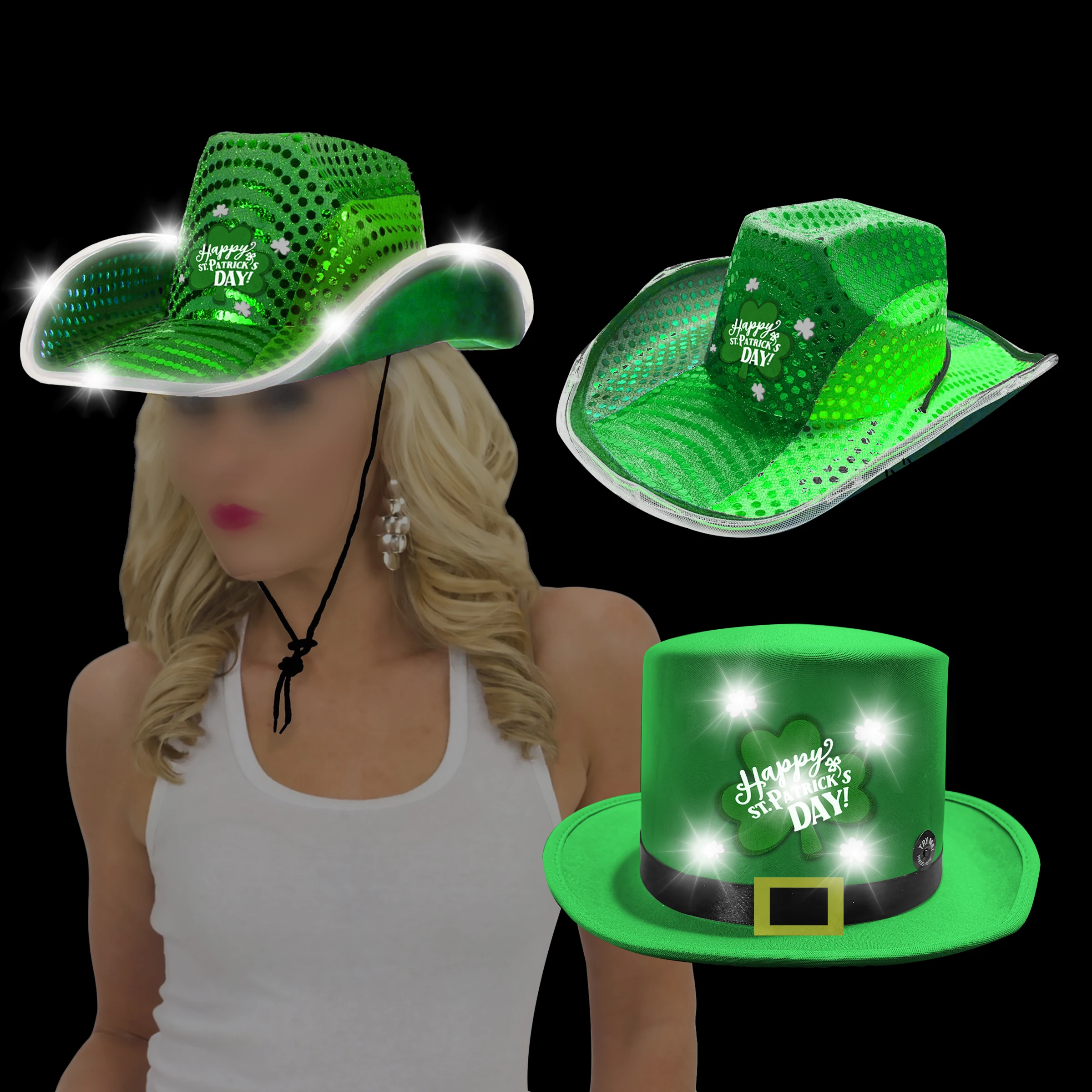 1pc Leprechaun Hat St Patrick s Day Hats Shamrock Party Hat