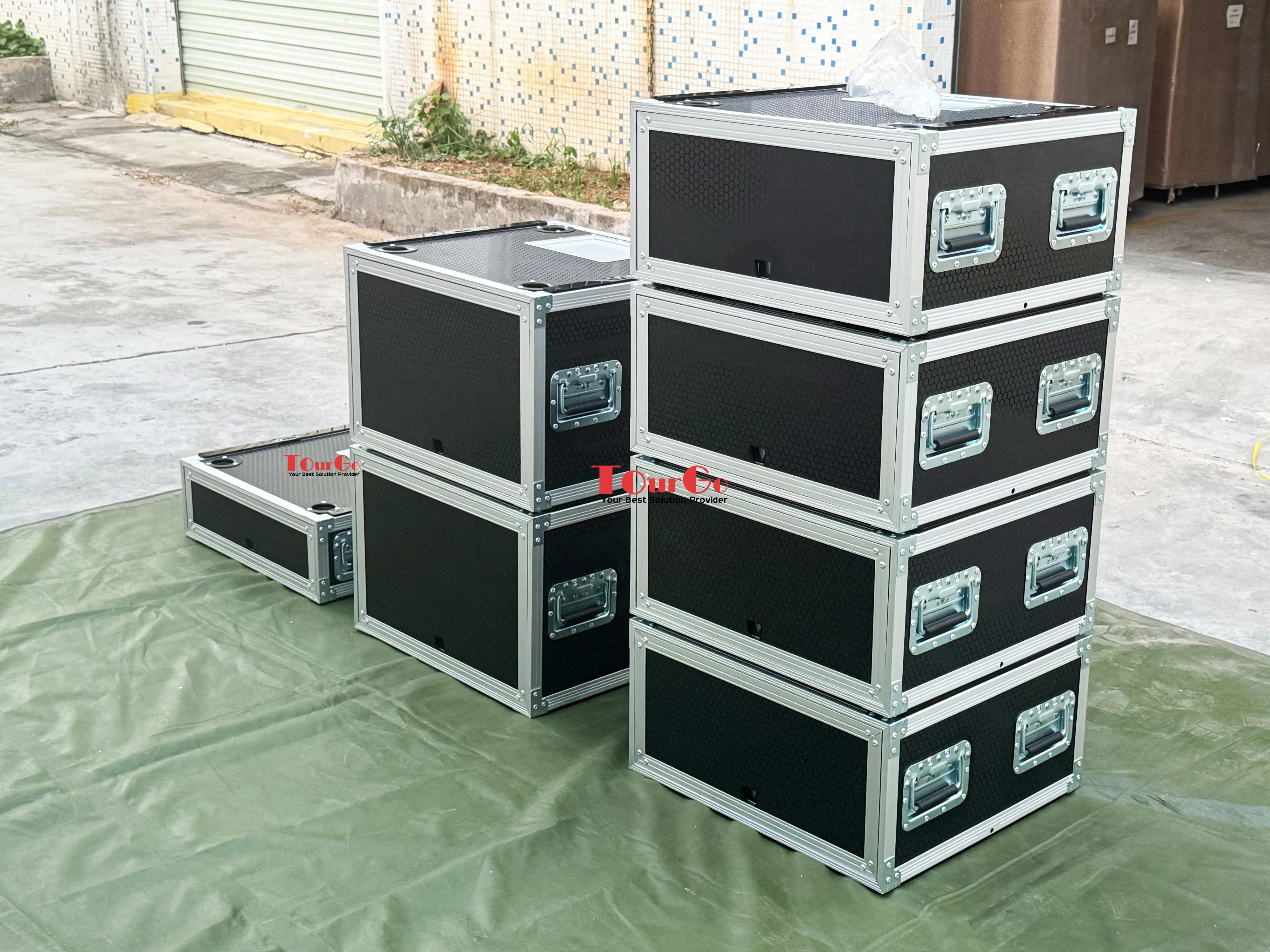 2U 4U 6U 8U Rack Road Case Slam Door Rack Cases Sliding Door