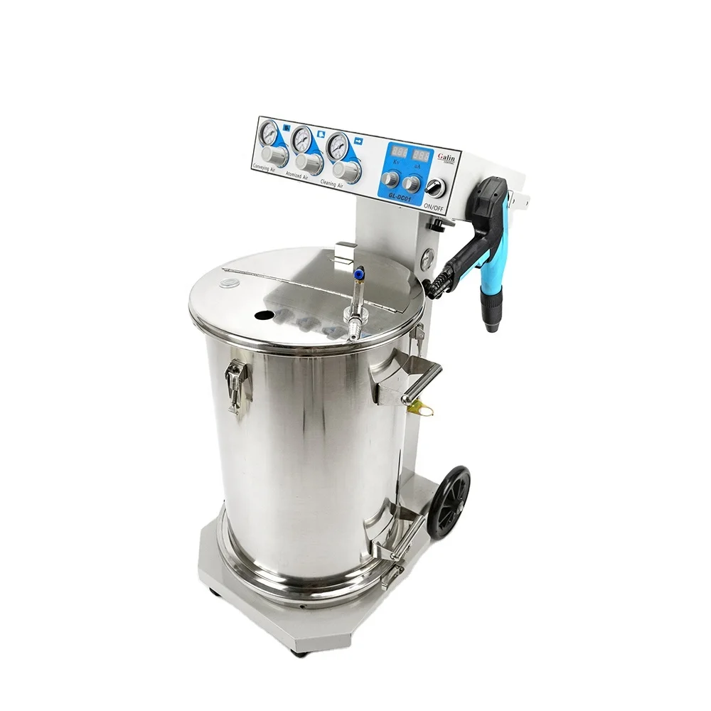 Galin DC01 New Efficiency Powder Coating Machine With Powder Spraying Gun