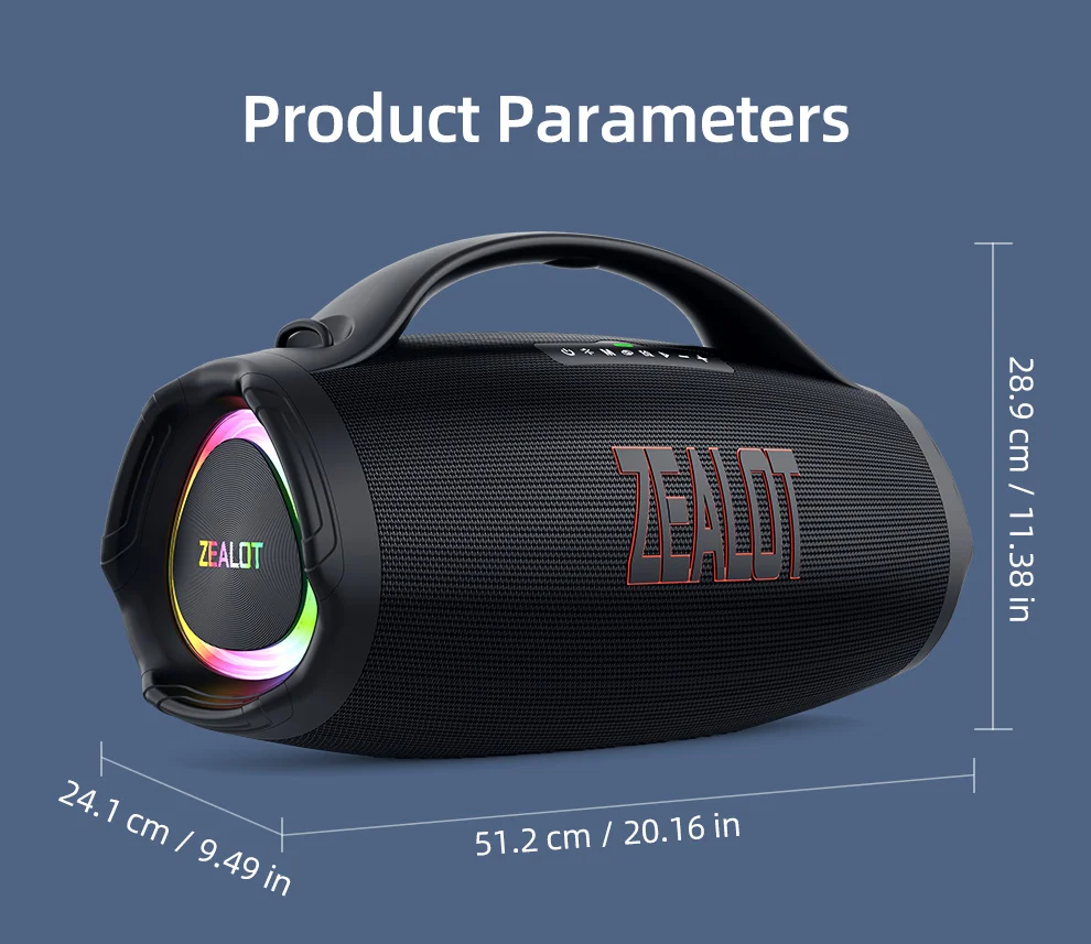 Hot Selling Bluetooth speaker 160watts powerful wireless speaker strong bass new Zealot Speaker S98