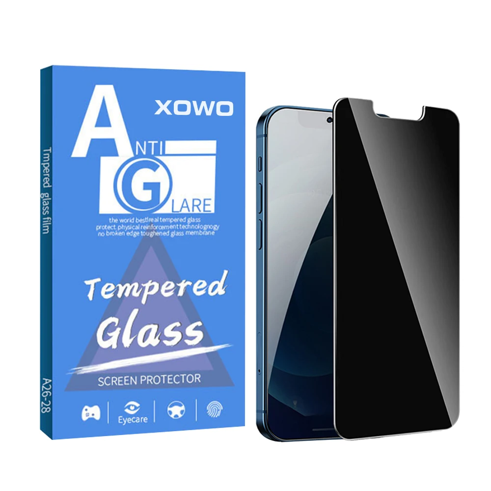 Xowo 3D с уровнем твердости 9h закаленное стекло iPhone X конфиденциальности протекторы экрана мобильного телефона для iPhone 14 13 12 11, Анти-Шпион Защитная пленка для экрана