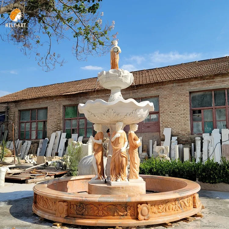 屋外クラシック噴水女神注ぐ水像大理石の噴水| Alibaba.com