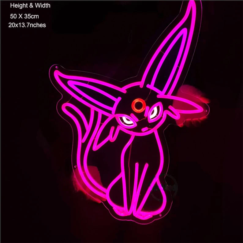 product neon sign led light custom decoration hand crafted wall hangings home decor decor pikachu  gengar squirtle bulbasaur charizard-8
