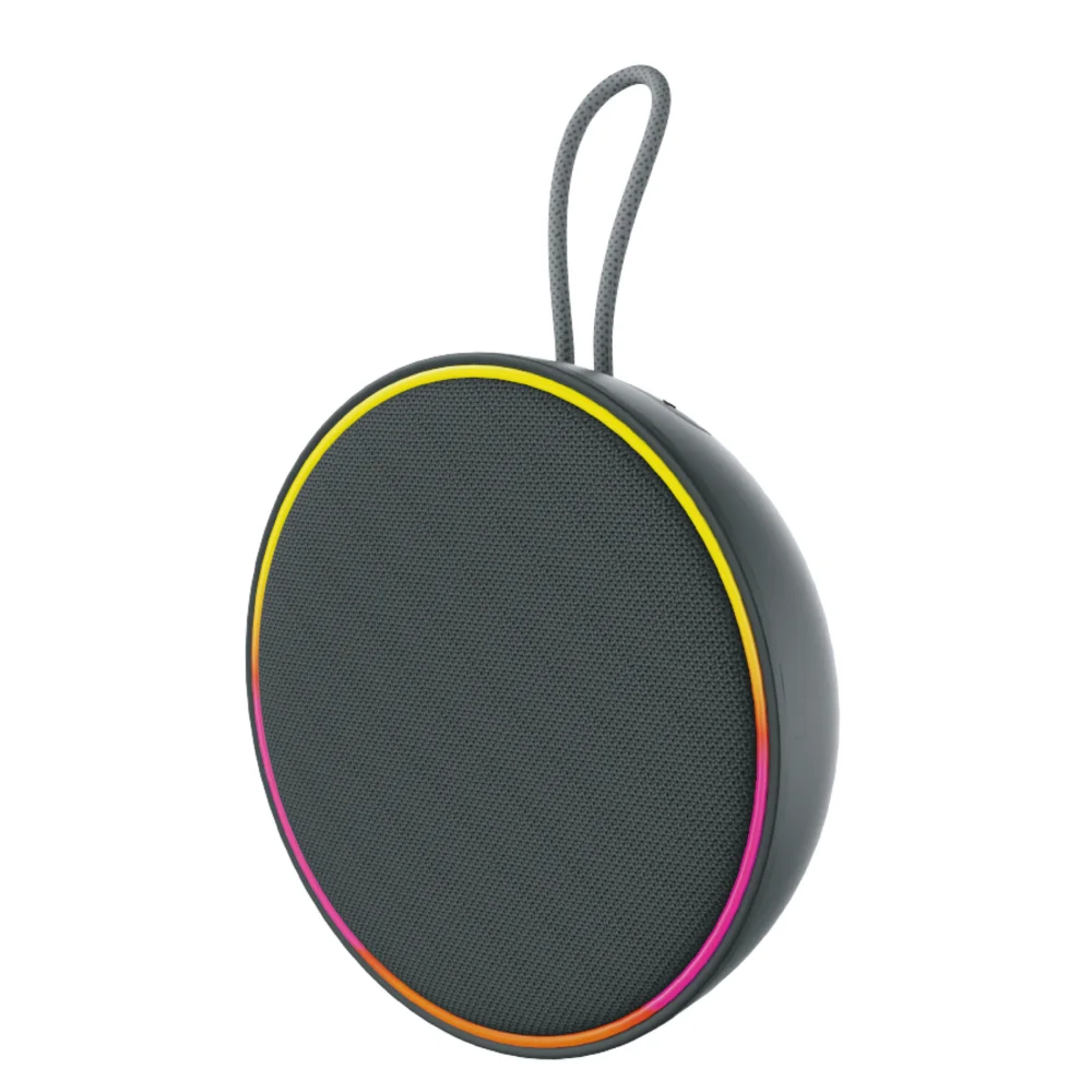 Mini Fabric Rgb Bluetooth Wireless Speaker With Lanyard Ipx7 Waterproof ...