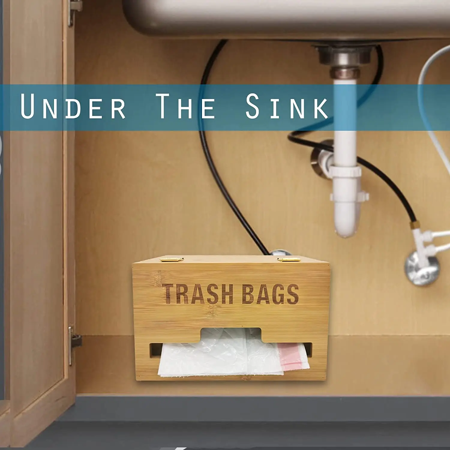 Большой диспенсер для мусорного пакета с ручками держатель органайзер ведра на кухню разделитель