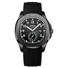 7 all black - silicone band
