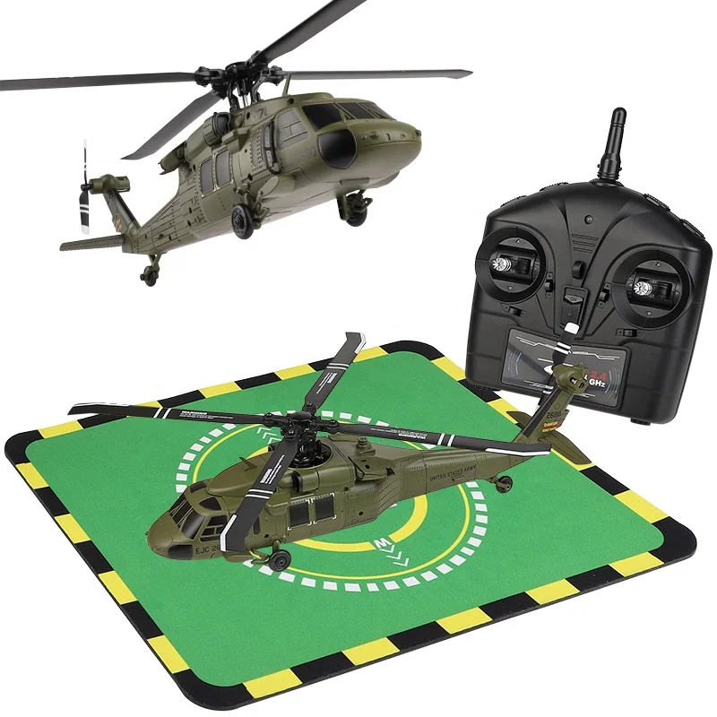 Electric RC Black Hawk Helicopter Toys K170 2.4ghz 4 CH