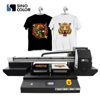 A2 size direct to Garment printer TP-600D with dual heads for t shirt printing