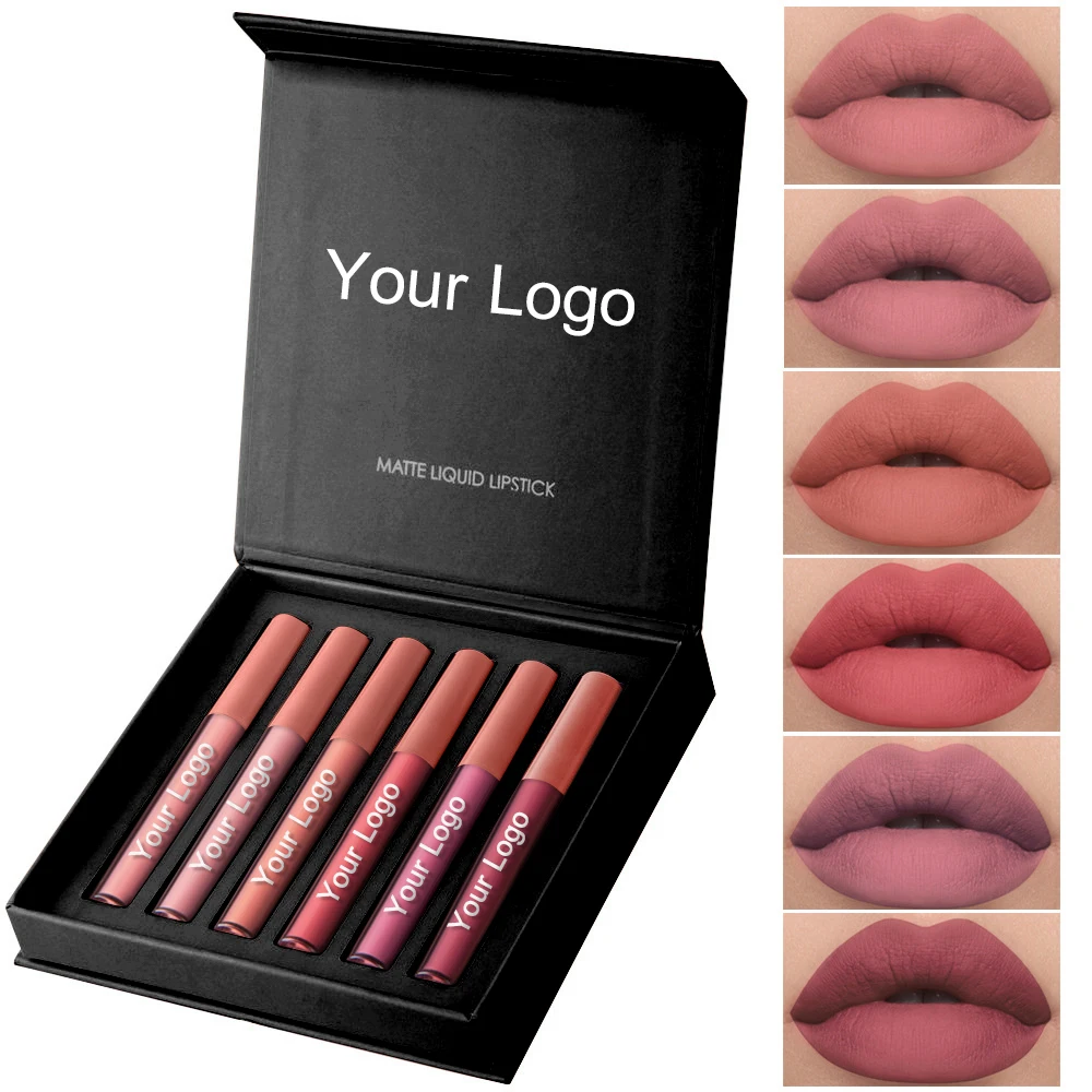 Lipstick Gift Set Maquillage Matte Lipstick Moisturizing Waterproof Long Lasting Non-Stick Cup Lip Gloss with Your logo